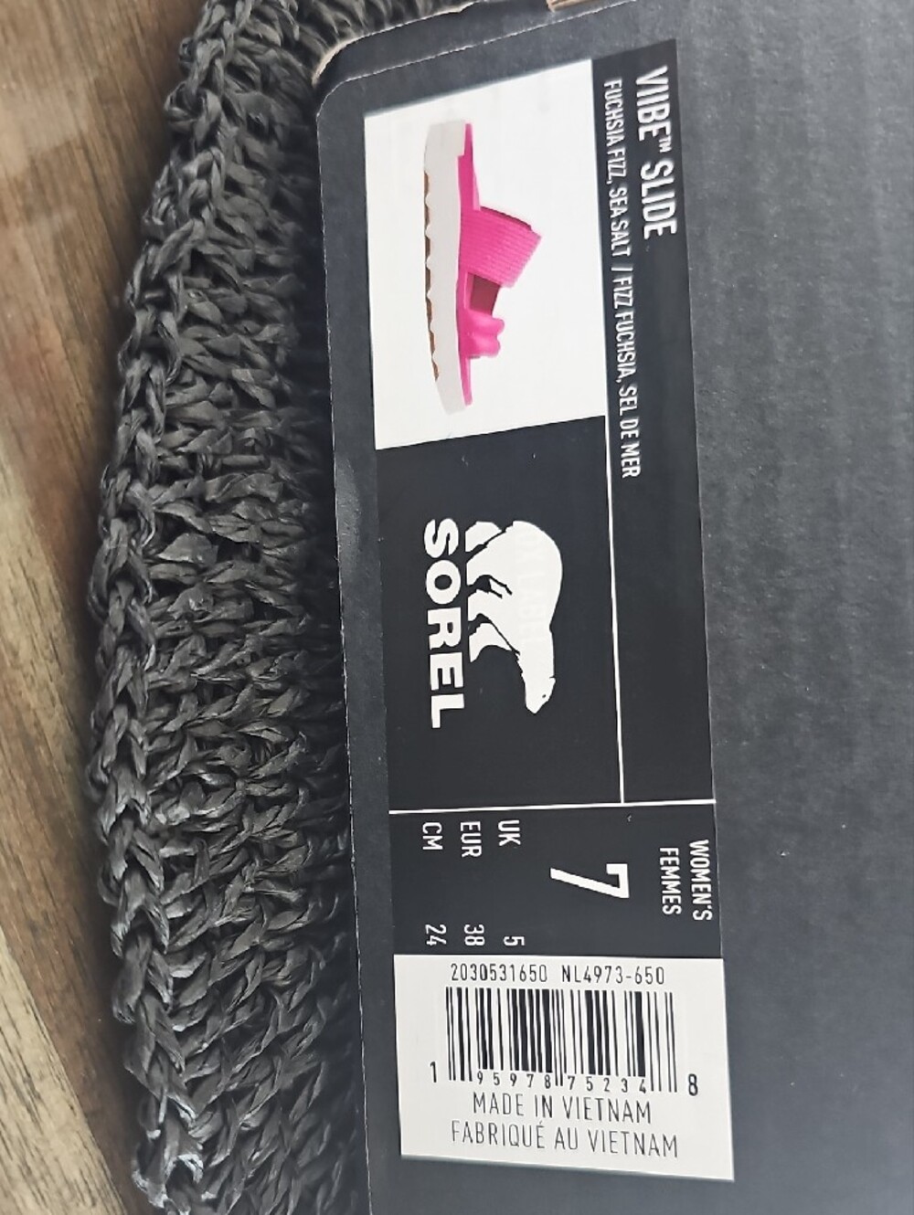 Sorel Women's Pink Slide Sandals - Picture 3 of 3
